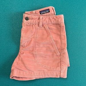 Womens Corduroy Salmon Pink Patagonia Shorts, size 2